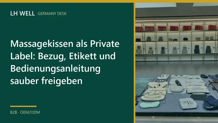 Massagekissen LH-018 mit seitlichem Bedienelement